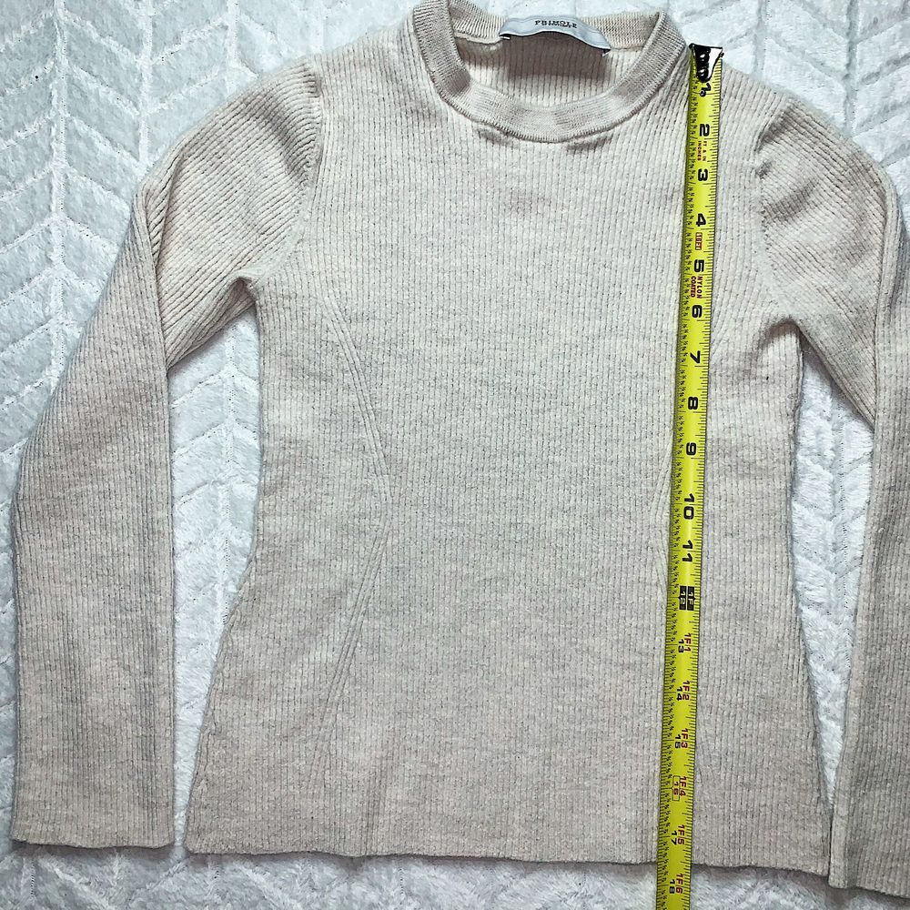 Pringle of Scotland Ribbed Knit Wool Sweater Beige - Picture 4 of 5